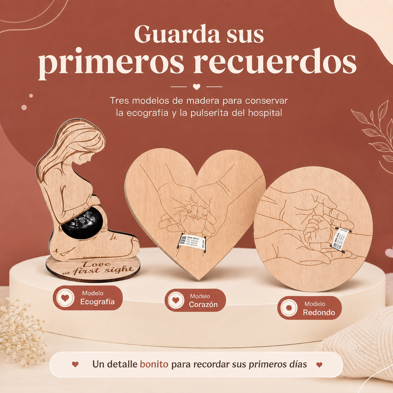 Marco para Ecografía y Pulsera de Nacimiento