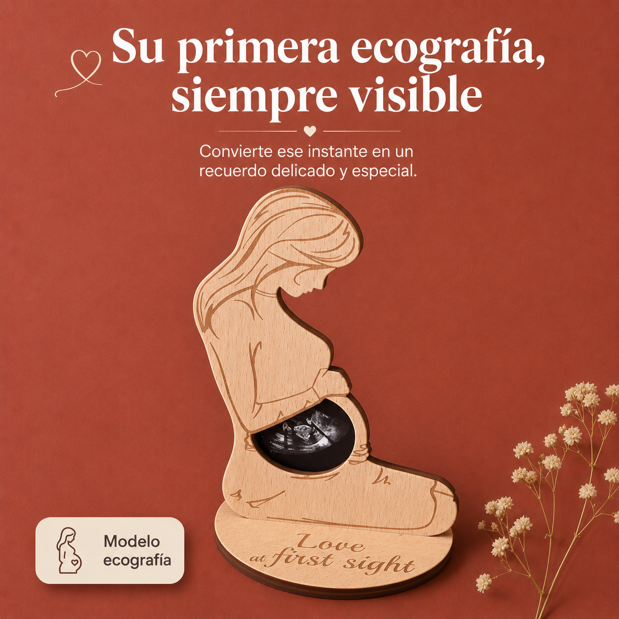 Marco para Ecografía y Pulsera de Nacimiento